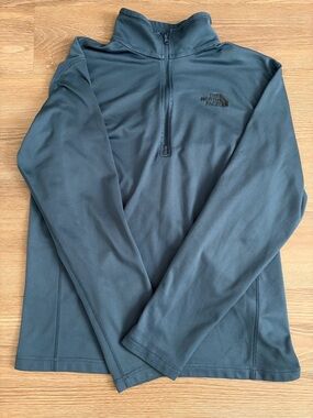 The North Face Blue QuarterZip Sweater